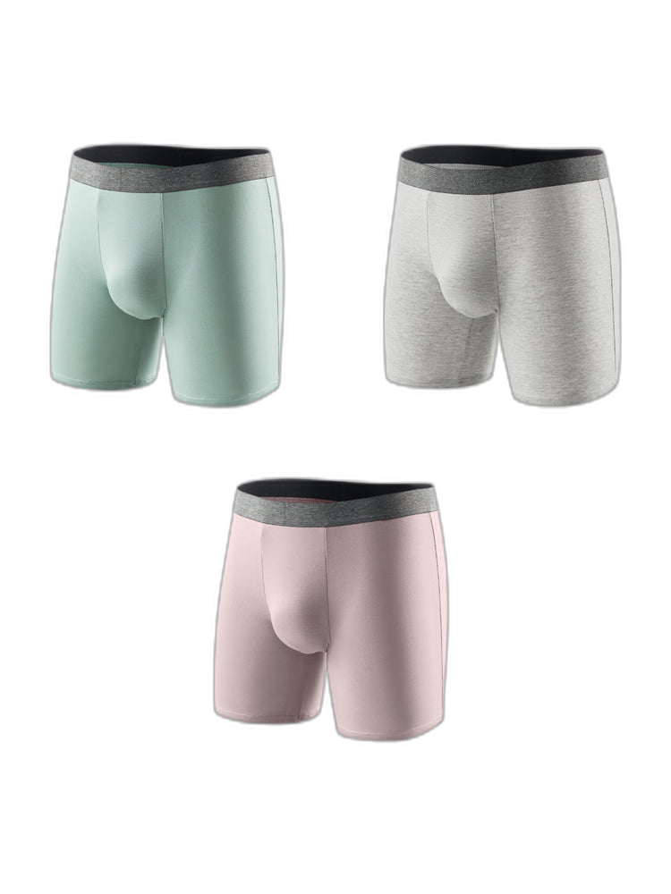3 Pack Men's Plus-Size Anti-Chafing Performance Boxer Briefs