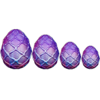 Curio Egg - Large Butt Plug with Chain Leash