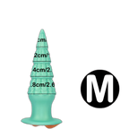 Christmas Tree Dildo - Silicone Butt Plug with Unique Layered Design - 3 Sizes