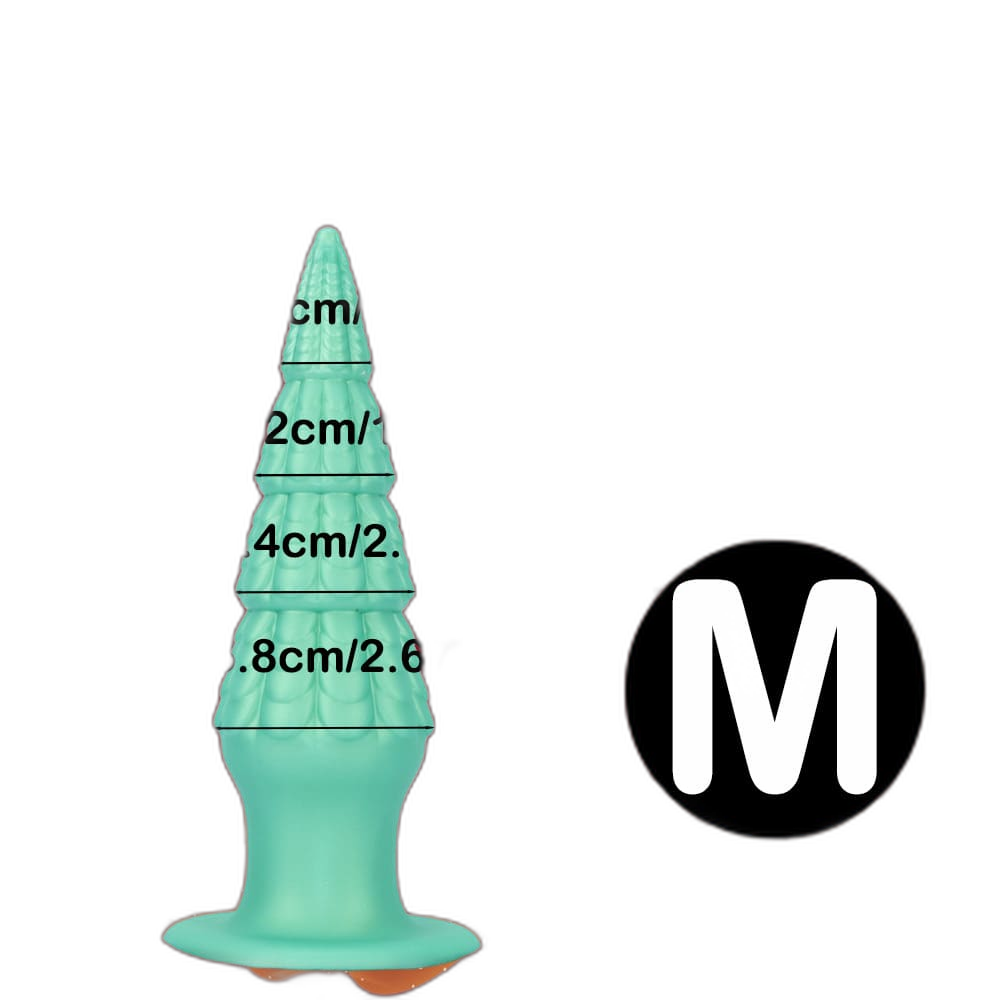 Christmas Tree Dildo - Silicone Butt Plug with Unique Layered Design - 3 Sizes