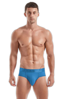 Men's Solid Color Mesh Breathable Sports Fitness Briefs