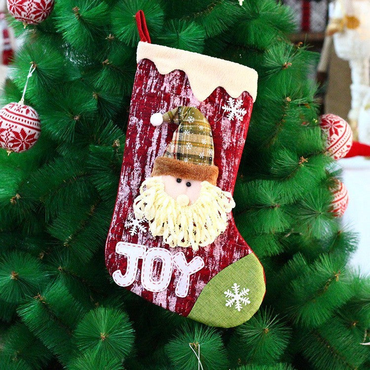 Christmas Knitted Fabric Doll Gift Bag
