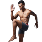 3Pcs Men's Sports Cotton Soft Solid Color Boxer Briefs