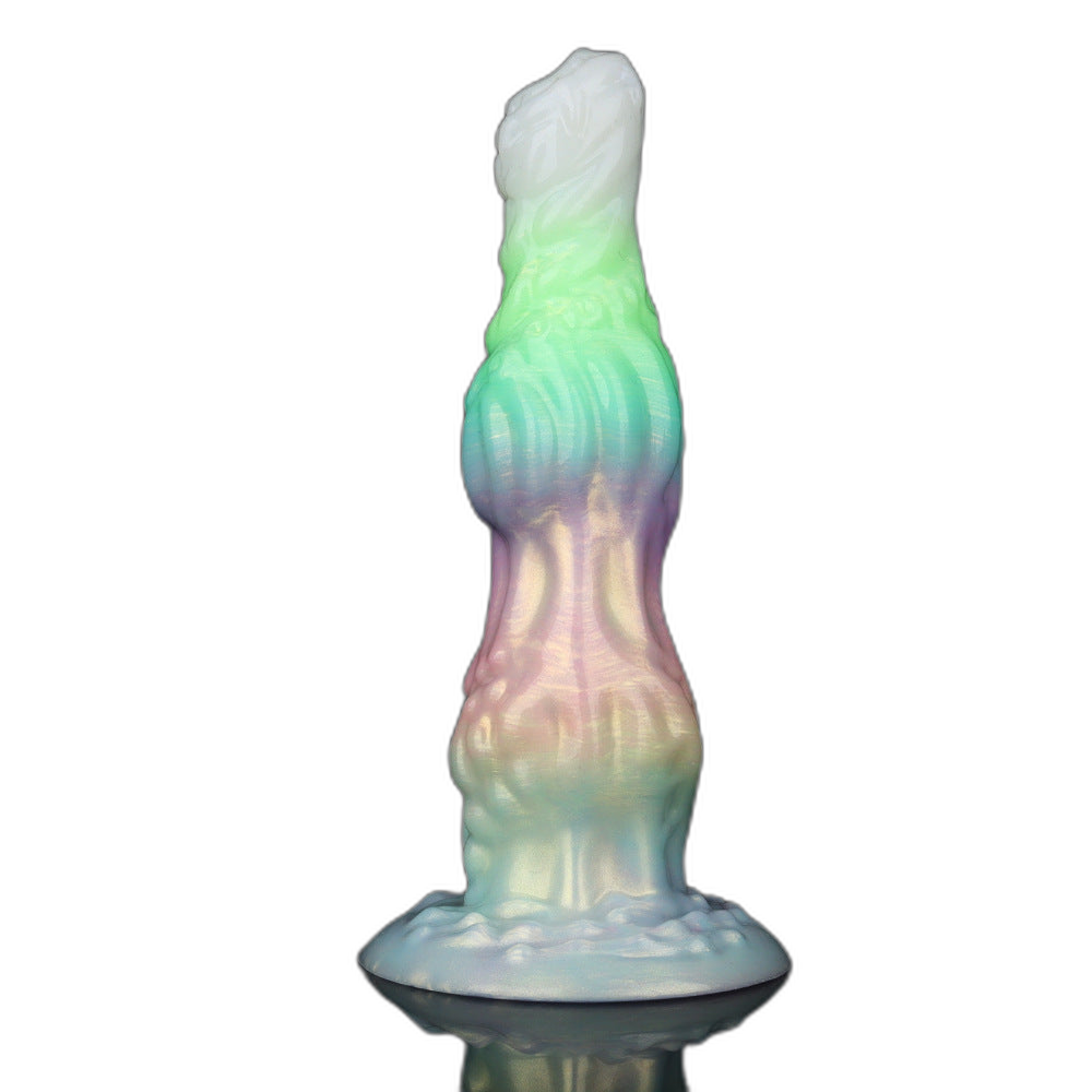 WistKnot – Glow-in-the-Dark Vibrating Dildo with Dog Knot Design