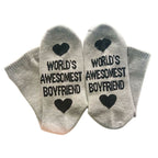 Unisex Men Women Cotton Socks Printing Letter Funny Socks For Boyfriend   Girlfriend Valentine's Day Gift