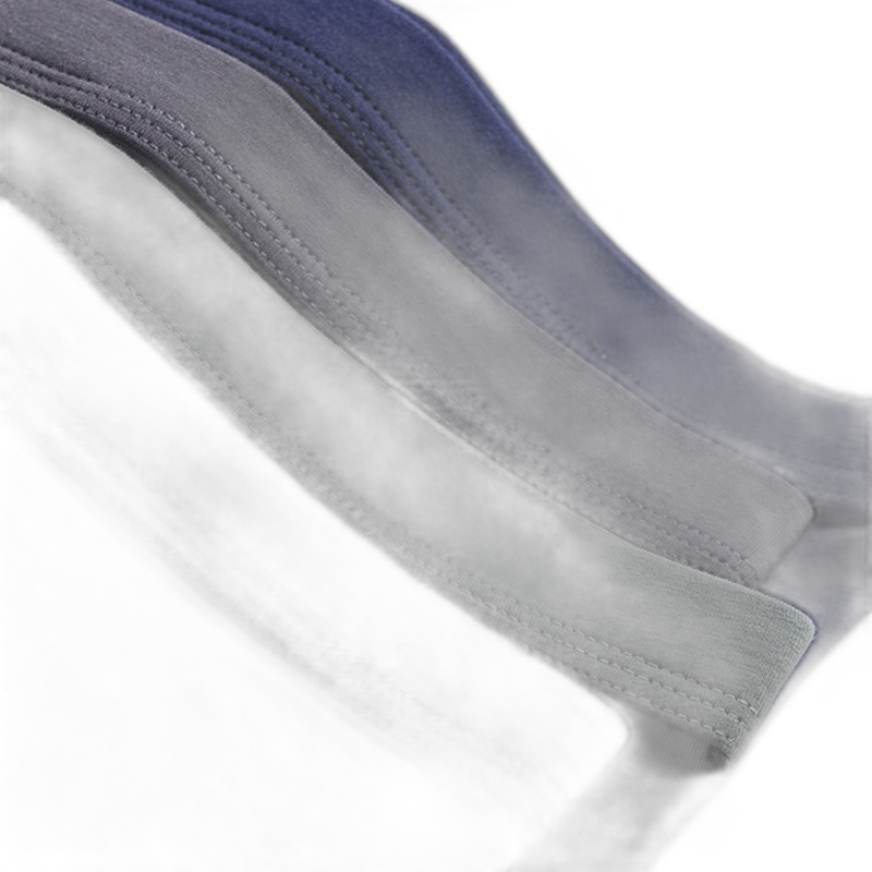 4Pcs Modal Pure Color Thin U Convex Boxer Briefs For Men