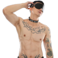 Kinky Eye Mask Blindfold + Collar Choker