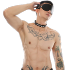 Kinky Eye Mask Blindfold + Collar Choker
