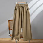 Women's Drawstring Straight Thin Casual Pants