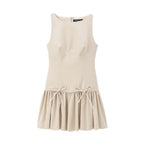 Lace-up Vest-style Casual Dress For Women