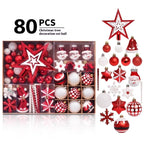 Christmas Decorations 6CM Painted PET