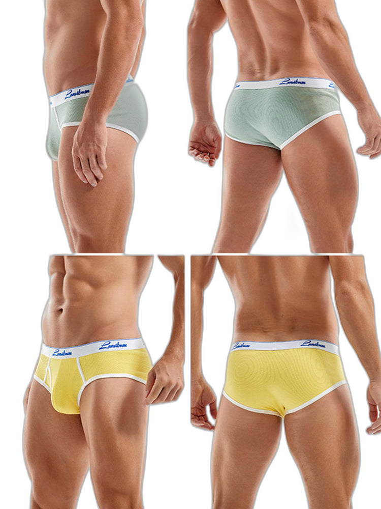2 Pack Men's Thread Cotton Pouch Briefs