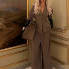 Top And Trousers Suit Slim Fit Waist