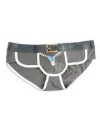 Zipper Belt Printed Cotton Pouch Briefs