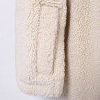 New Fleece Loose Solid-color Lapel Jacket Coat