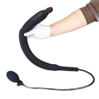 Wowza - Long Inflatable Silicone Butt Plug - Inflatable Anal Dildo