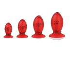 Rage - Red Silicone Butt Plug - 4 Sizes