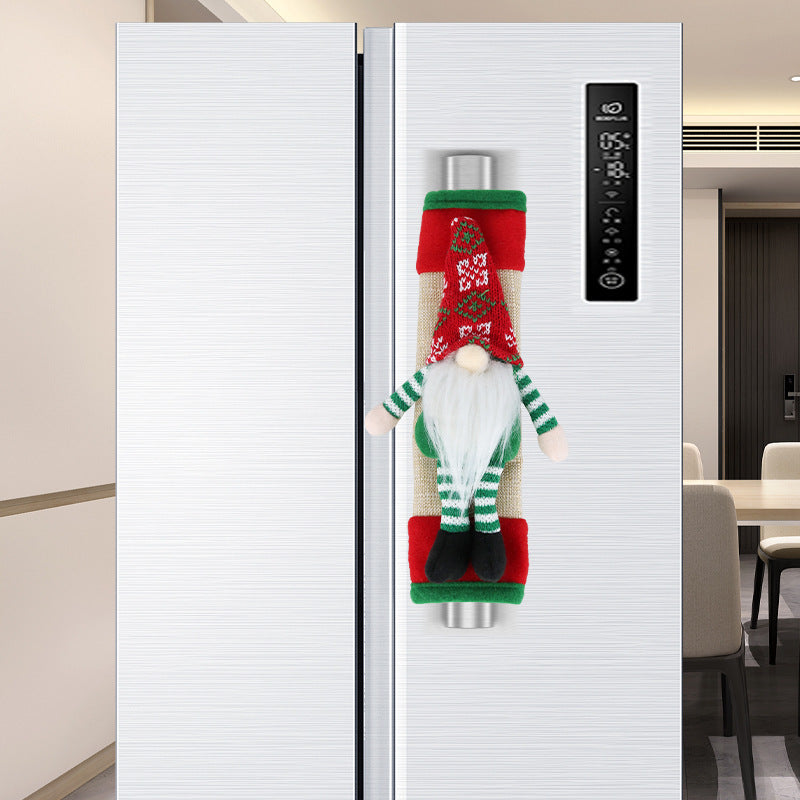 Christmas Refrigerator Door Handle Cover Handle Protector Home Decorations
