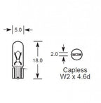 T5 BriteVue Vanity Mirror LED Bulbs – Ice White | CEUK (286 | W1.2W)