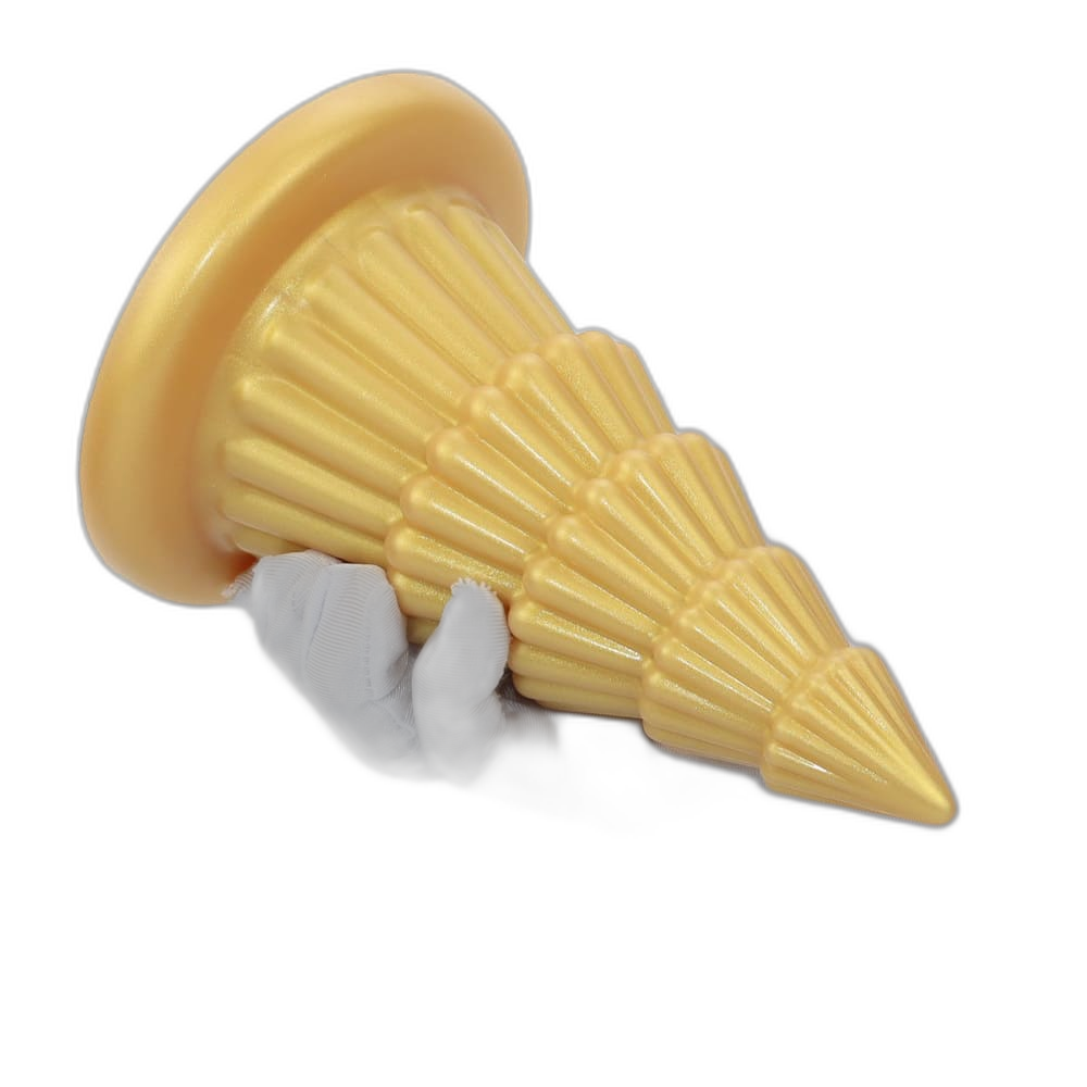 Golden Whirl - Silicone Anal Plug - Anal Sex Toy
