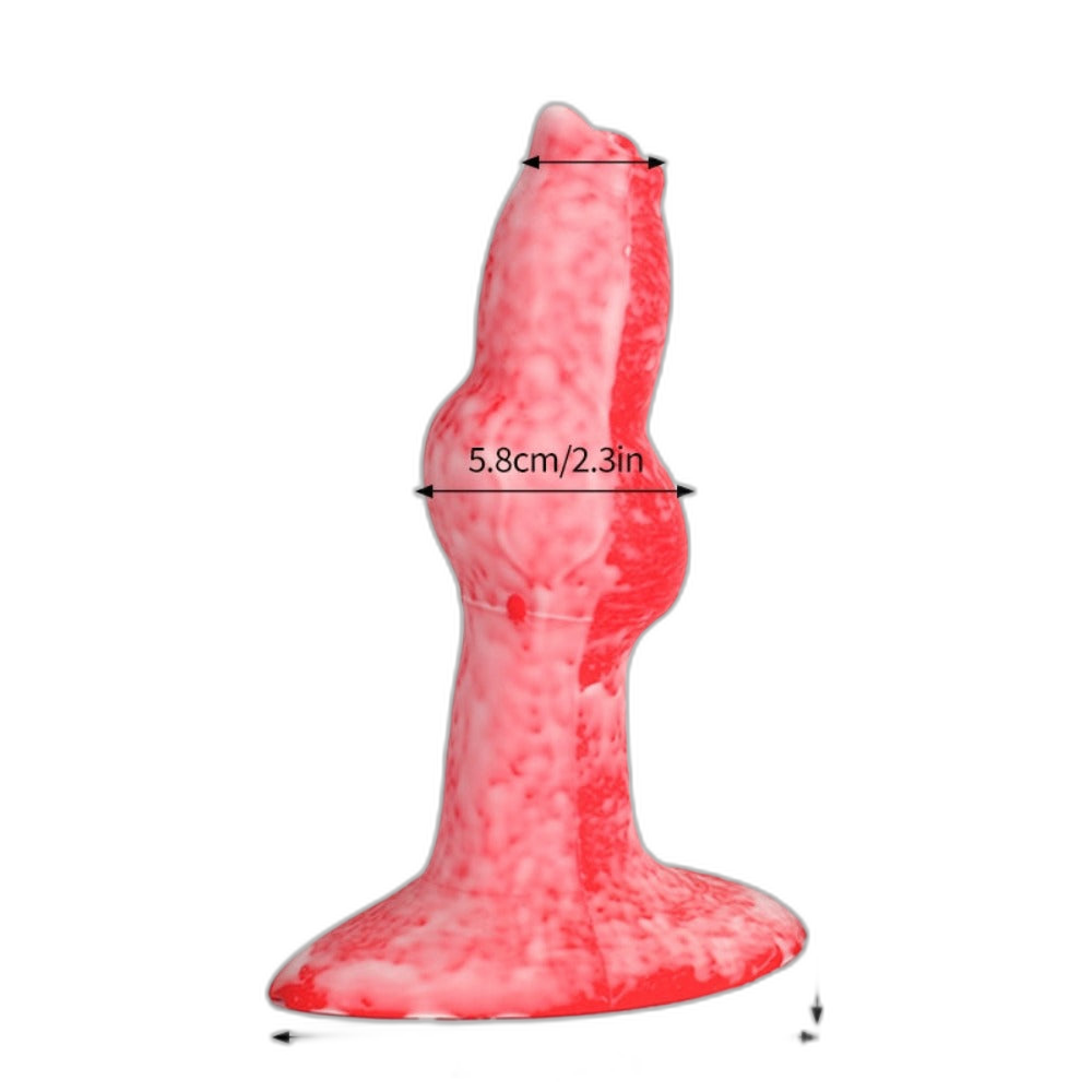 Shooter - 6-7 Inch Penis Sleeve With Harness - Knotted Cock Extender