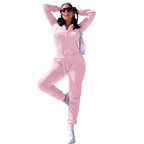 Women's Casual Silver Fox Fur Top And Pants Two-piece Set