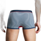 Men's Striped Cotton Sports Boxer Briefs