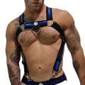 Breedwell Illuminator Body Harness Blue Holo
