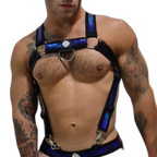 Breedwell Illuminator Body Harness Blue Holo