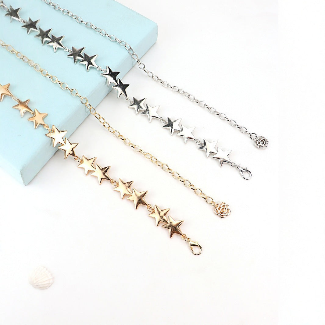 2025 New Retro Metal Star Waist Chain Women's Accessory