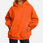 Women's Hoodies With Pockets Fashion Solid Sweatshirt Oversized Hooded Sweater Womens Clothing