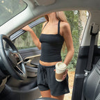 Tight-fitting Sleeveless Cropped Tank Top