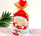 Christmas old man tree drawstring bag