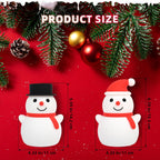 Christmas Snowman Silicone Touch Lamp with Remote Control - Color Changing LED Night Light