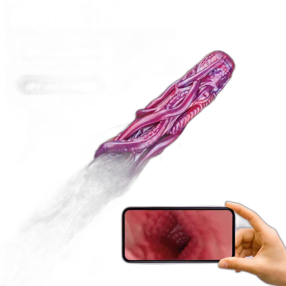 Hella - 19.8 Inch Endoscopic Camera Tentacle Anal Plug - Long Anal Toy