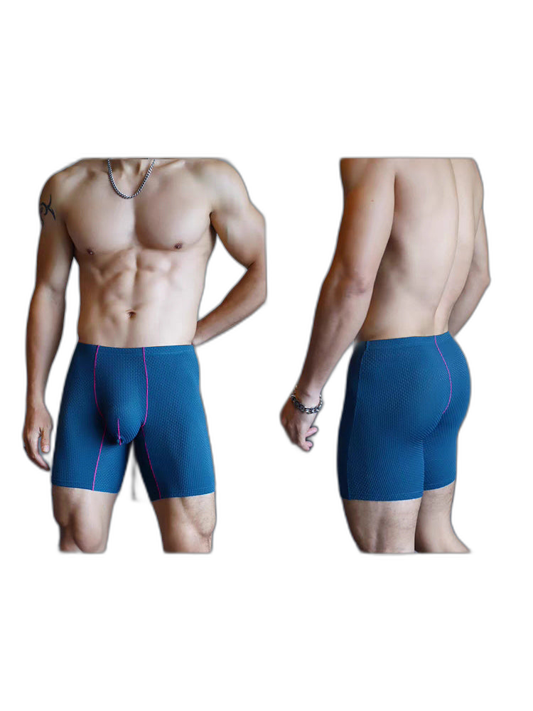 3 Pack Men's Anti-chafing Waffle Boxer Briefs