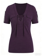 Fashionable Casual Women's Short-sleeve Top