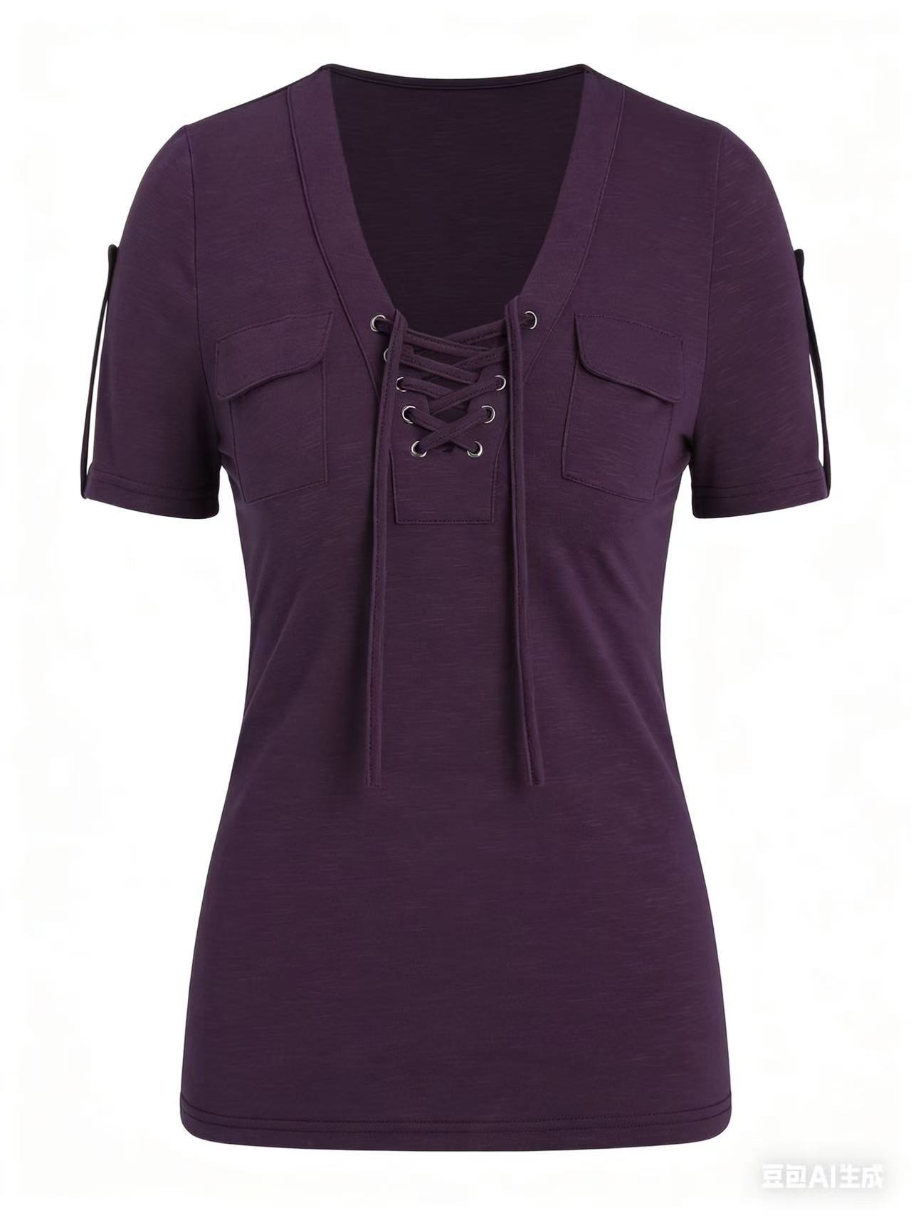 Fashionable Casual Women's Short-sleeve Top