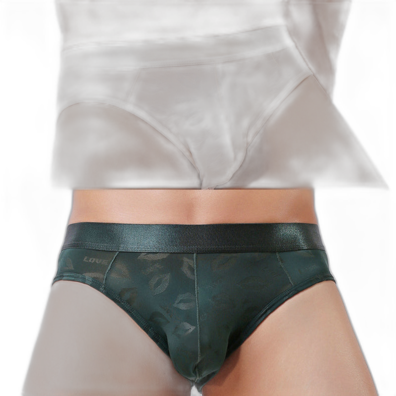 2 Pack Men's Sexy Seamless Solid Color Briefs