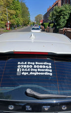Personalised Car Window Vinyl Decal | Great For Businesses & Pet Social Media