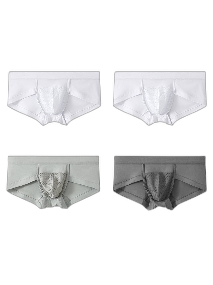 4 Pack Men’s U Convex Mesh Pouch Briefs