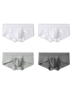 4 Pack Men’s U Convex Mesh Pouch Briefs