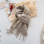 Double-sided Solid-color Scarf For Women
