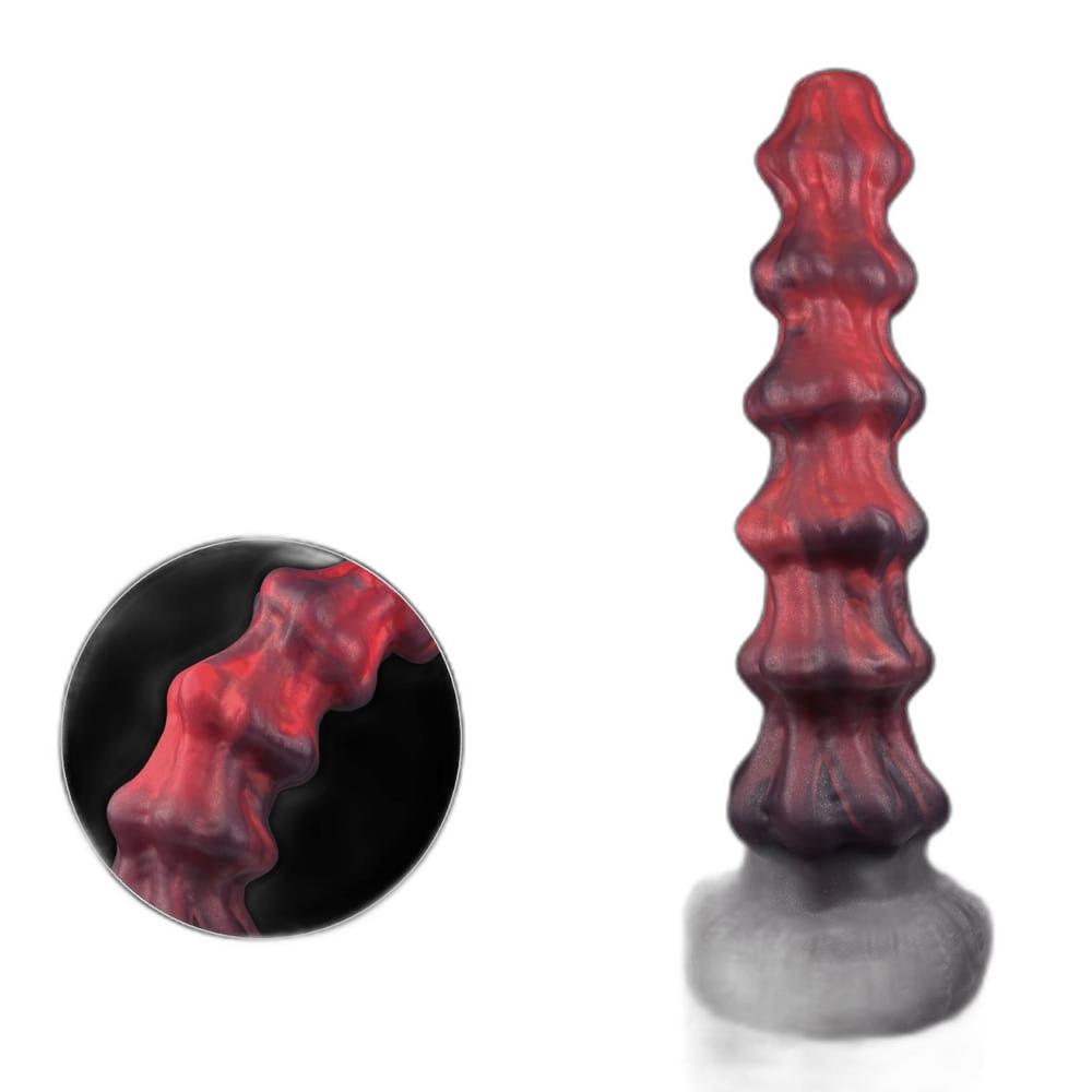 Migo - 10 Inch Knot Dildo - Fantasy Dildo - Alien Dildo with 6 Knots
