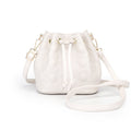Cowhide Bucket Cloud Pearl Handbag