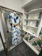 Luxtyle White Flower Dress | Floral Print | One Size 8–14