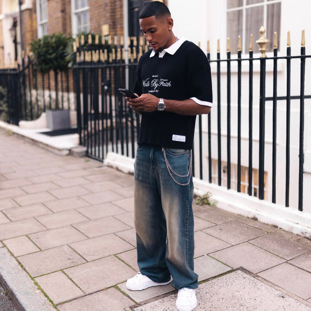 Baggy Rust Denim - Rust Blue