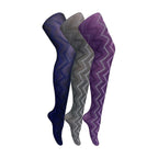 3 Pair Multipack Ladies 80 Denier Tights | Soft Patterned Tights