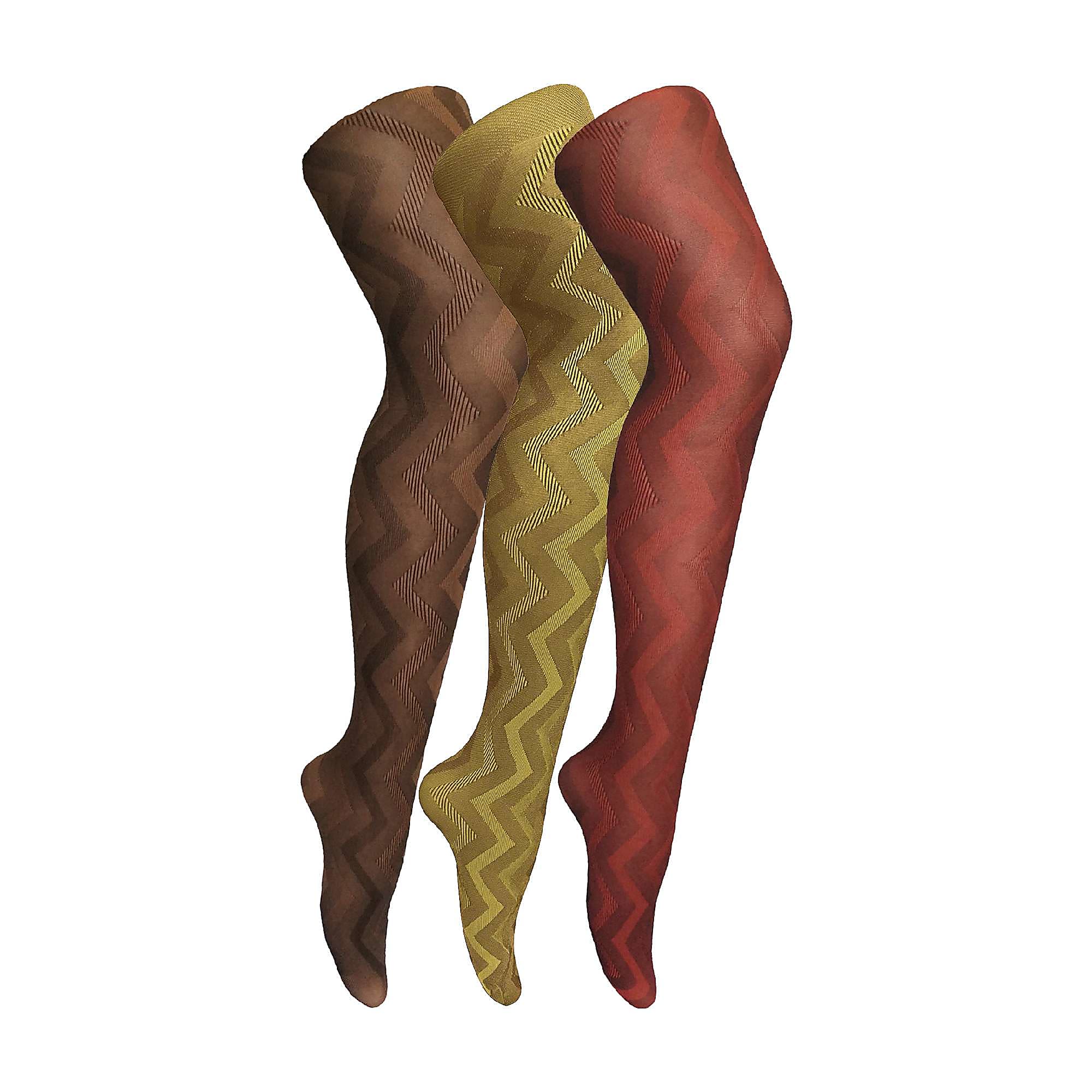 3 Pair Multipack Ladies 80 Denier Tights | Soft Patterned Tights