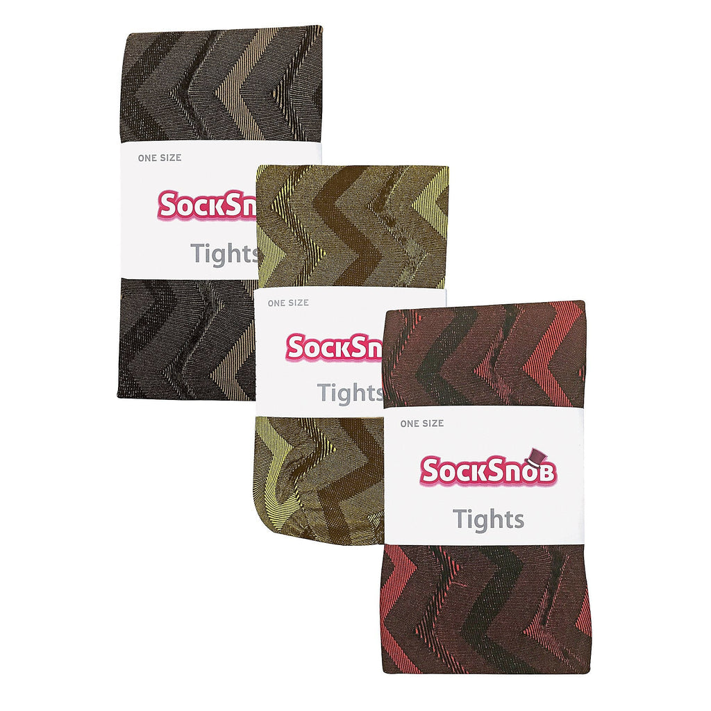 3 Pair Multipack Ladies 80 Denier Tights | Soft Patterned Tights